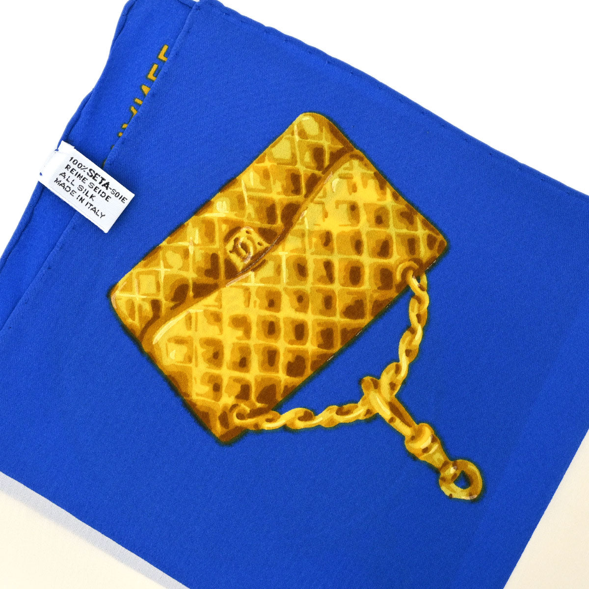 Chanel Blue Icon Scarf Small Good