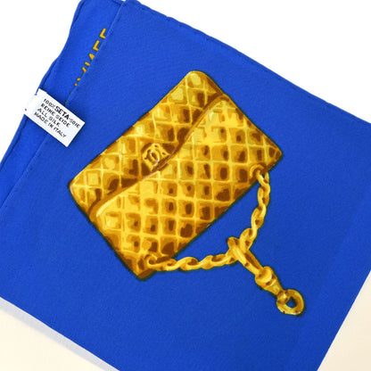 Chanel Blue Icon Scarf Small Good