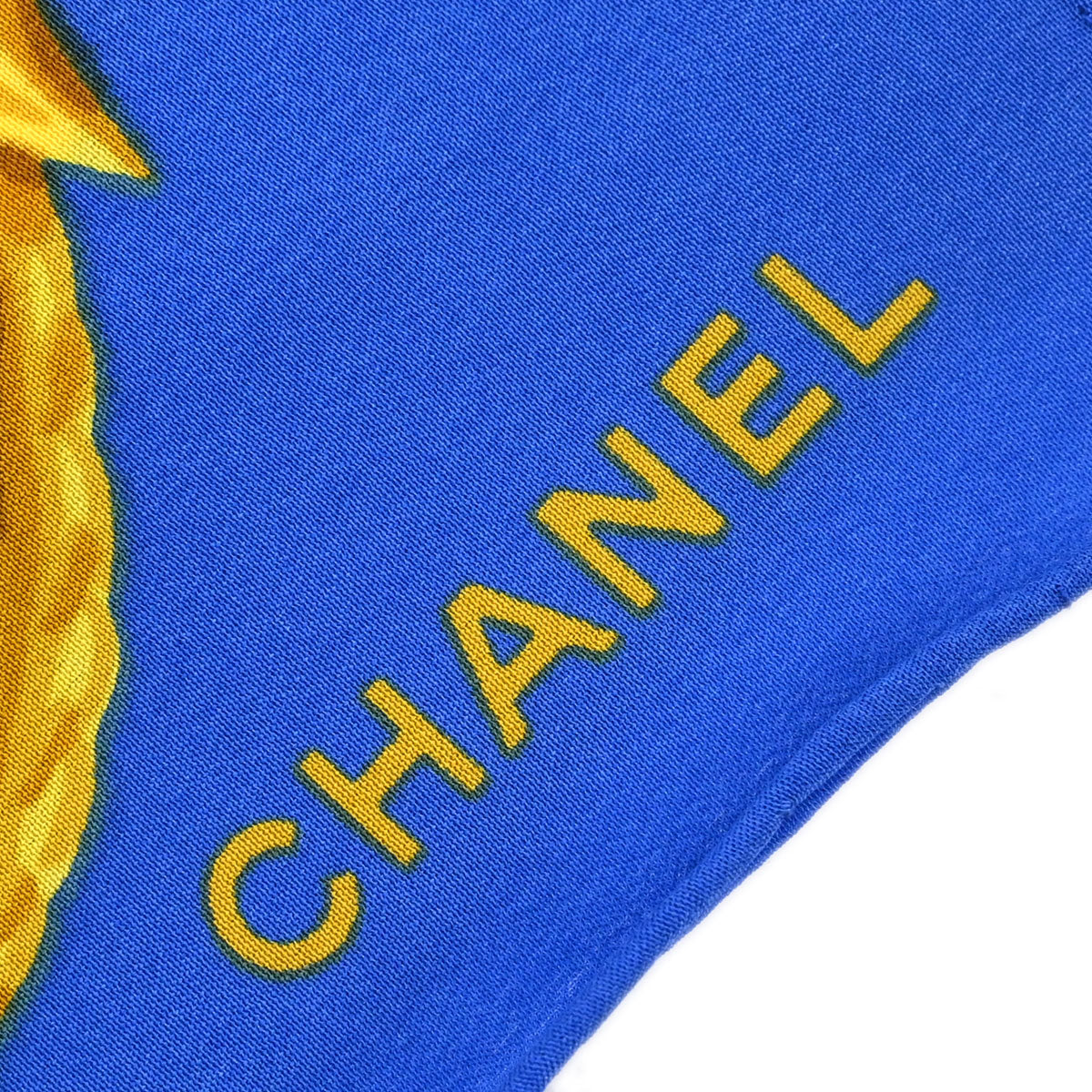 Chanel Blue Icon Scarf Small Good