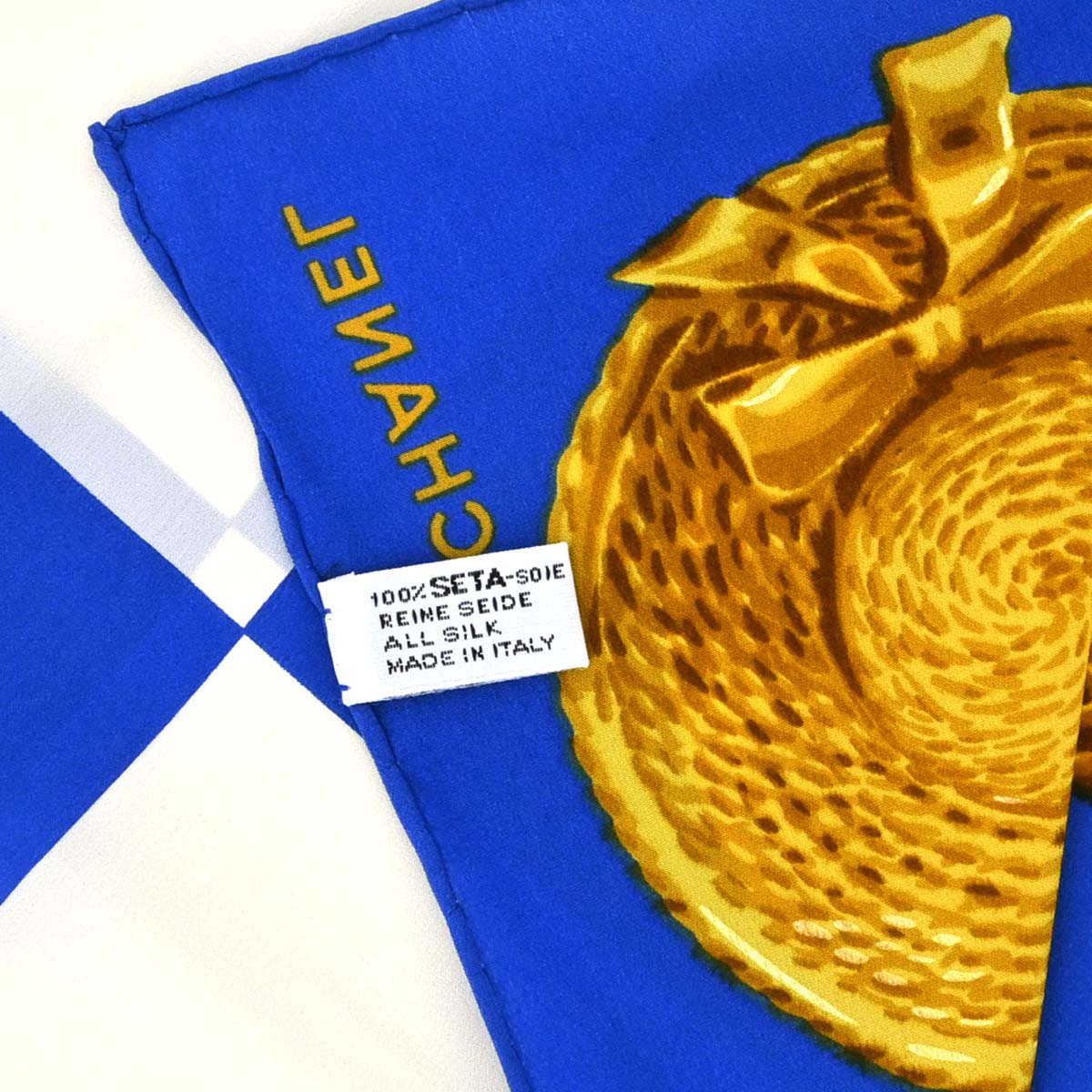 Chanel Blue Icon Scarf Small Good