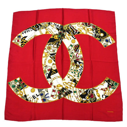 Chanel CC Logo Silk Scarf 90