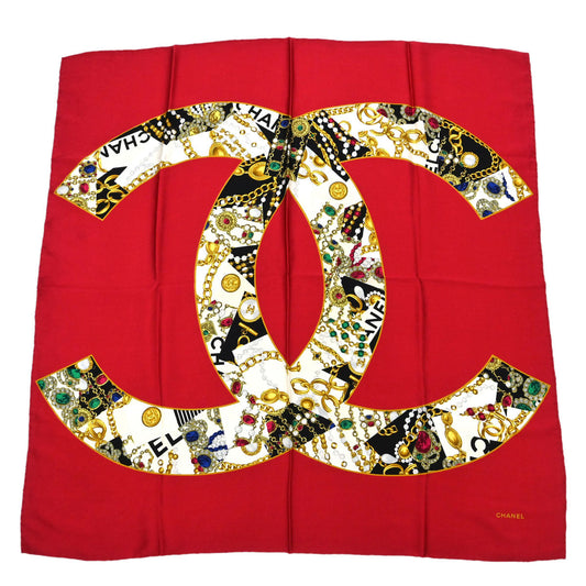 Chanel CC Logo Silk Scarf 90