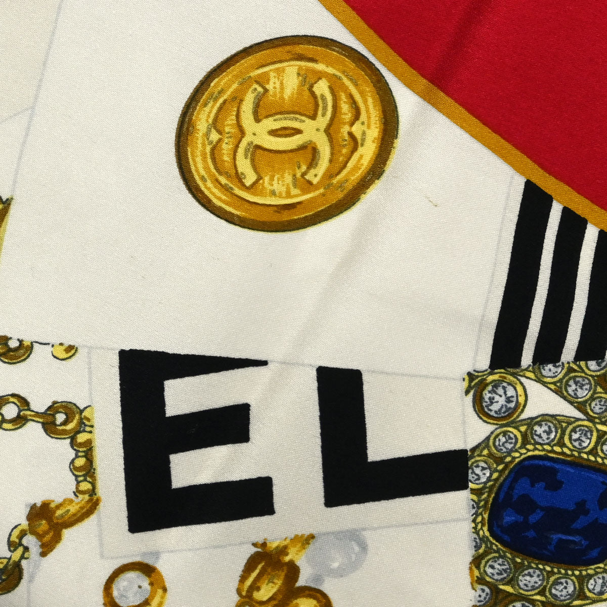 Chanel CC Logo Silk Scarf 90
