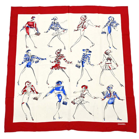 Chanel Mademoiselle Print Silk Scarf 90