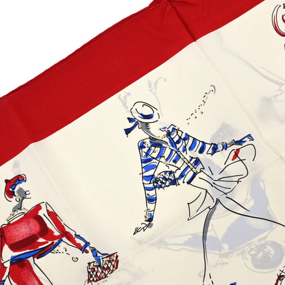 Chanel Mademoiselle Print Silk Scarf 90