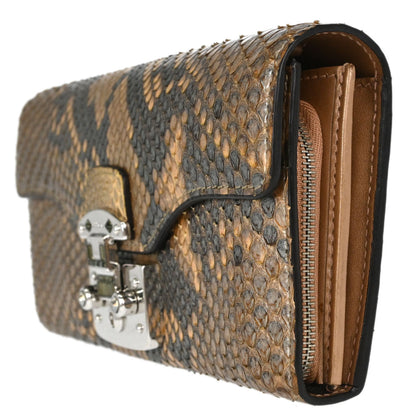 Gucci * Brown Putyon Lady Lock Chain Wallet