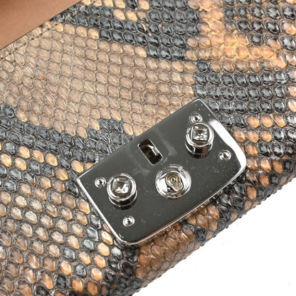 Gucci * Brown Putyon Lady Lock Chain Wallet