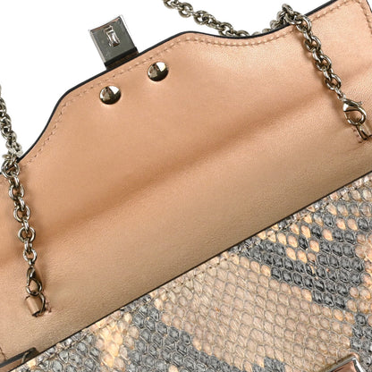 Gucci * Brown Putyon Lady Lock Chain Wallet