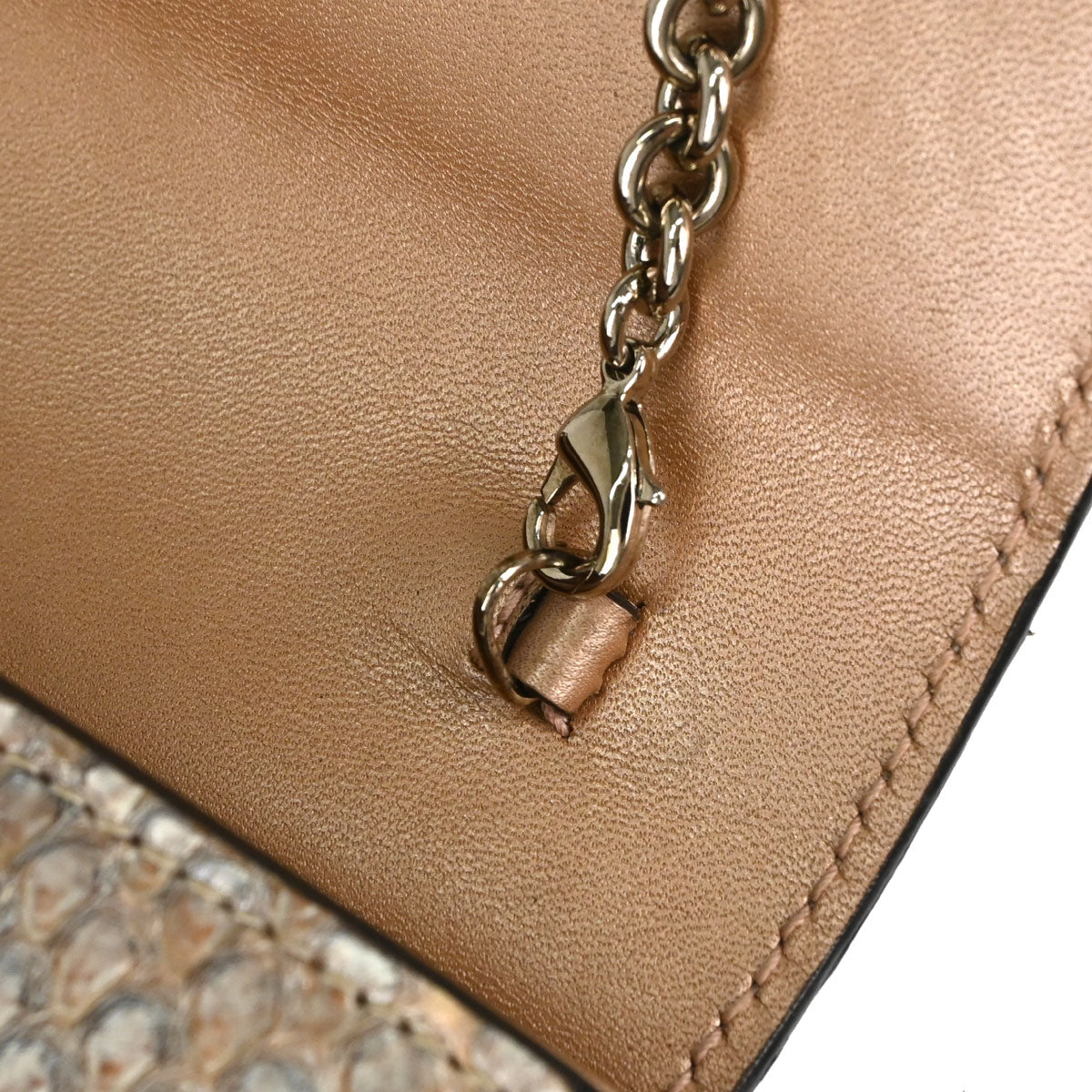 Gucci * Brown Putyon Lady Lock Chain Wallet