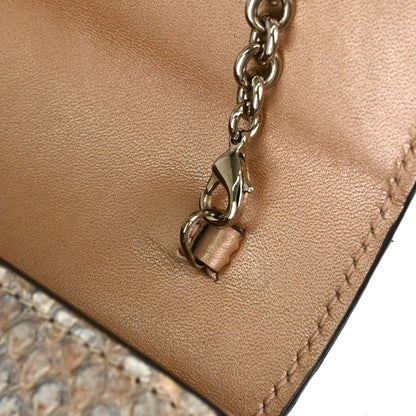 Gucci * Brown Putyon Lady Lock Chain Wallet
