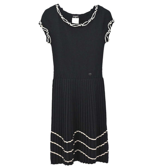 Chanel 2007 Short Sleeve Dress Black #36