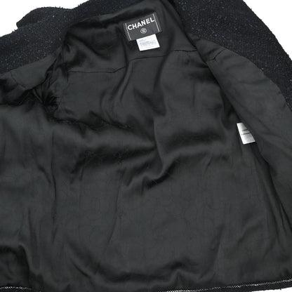Chanel 2004 Tweed Jacket Black #34