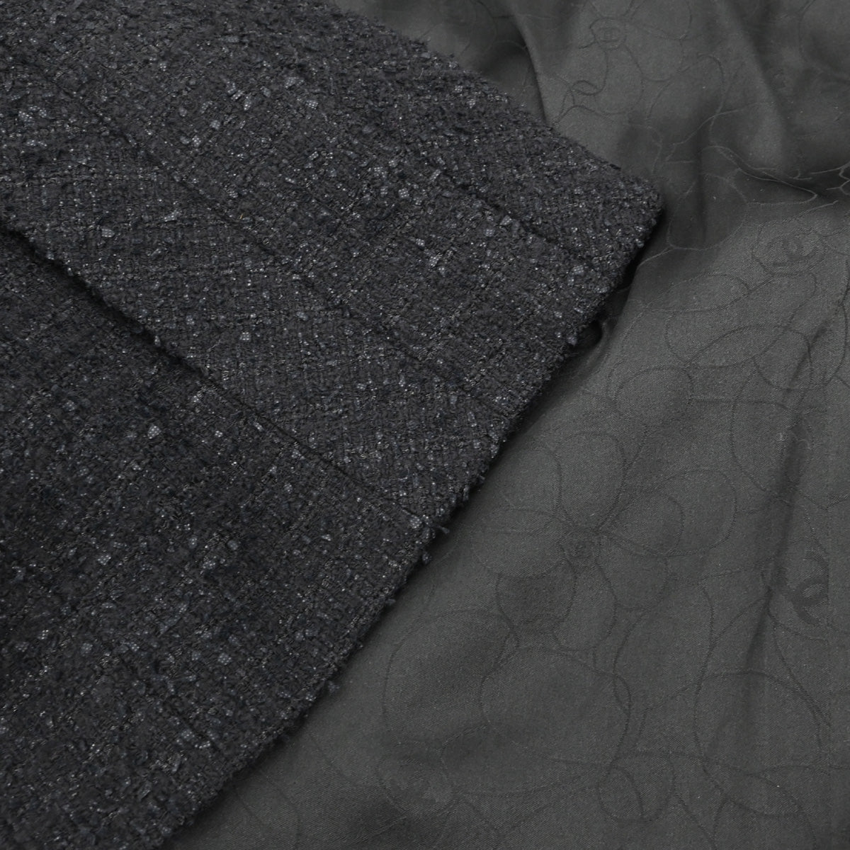 Chanel 2004 Tweed Jacket Black #34