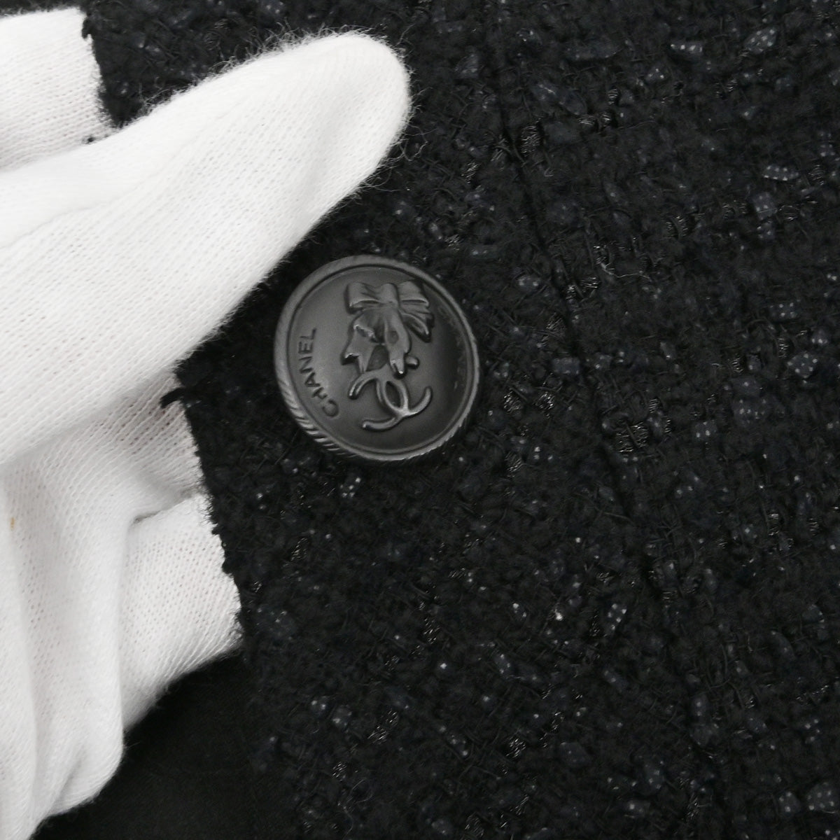 Chanel 2004 Tweed Jacket Black #34