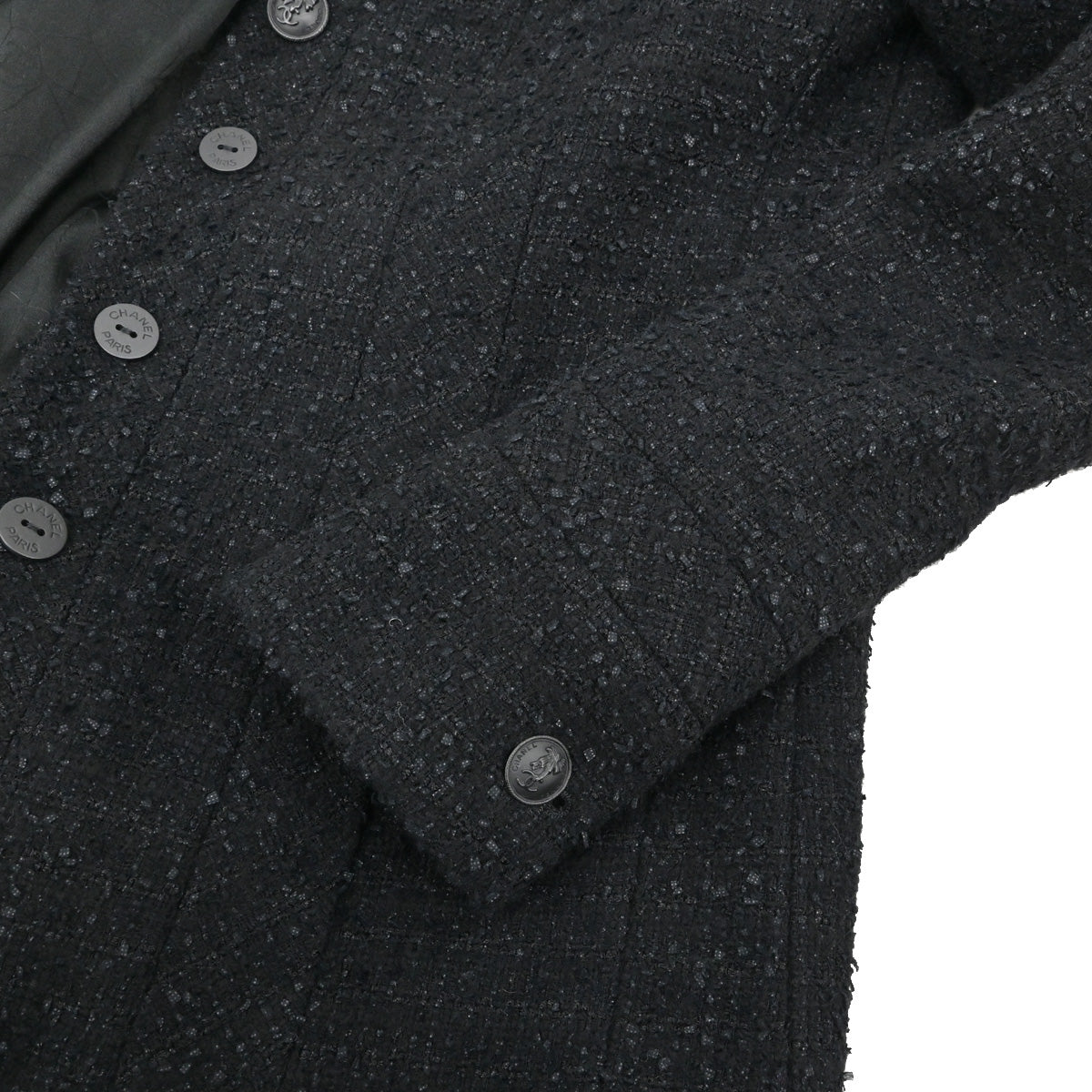 Chanel 2004 Tweed Jacket Black #34