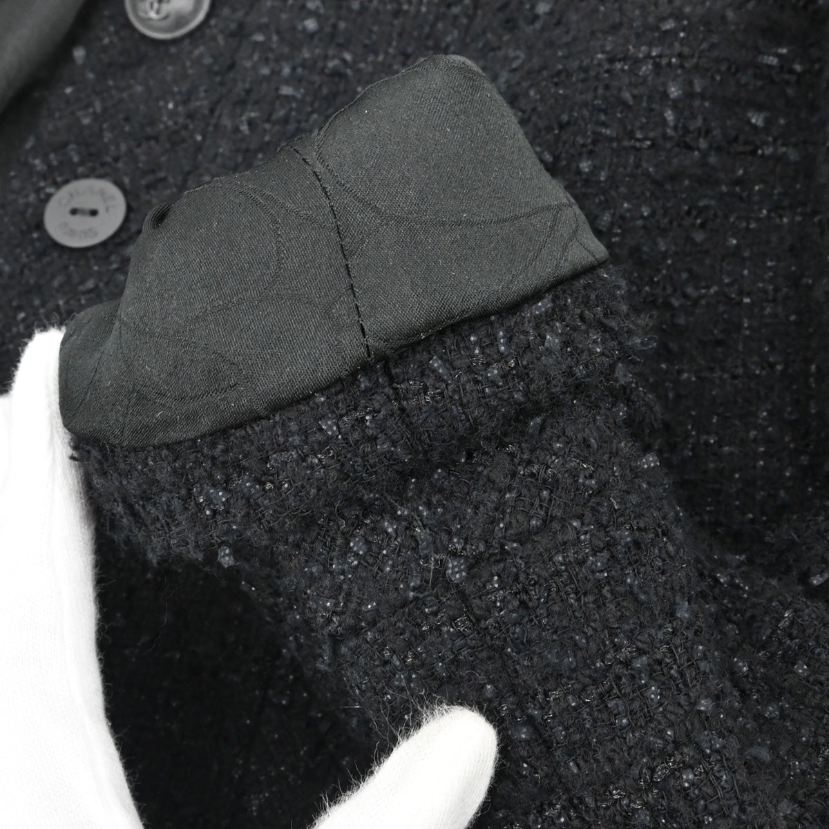 Chanel 2004 Tweed Jacket Black #34
