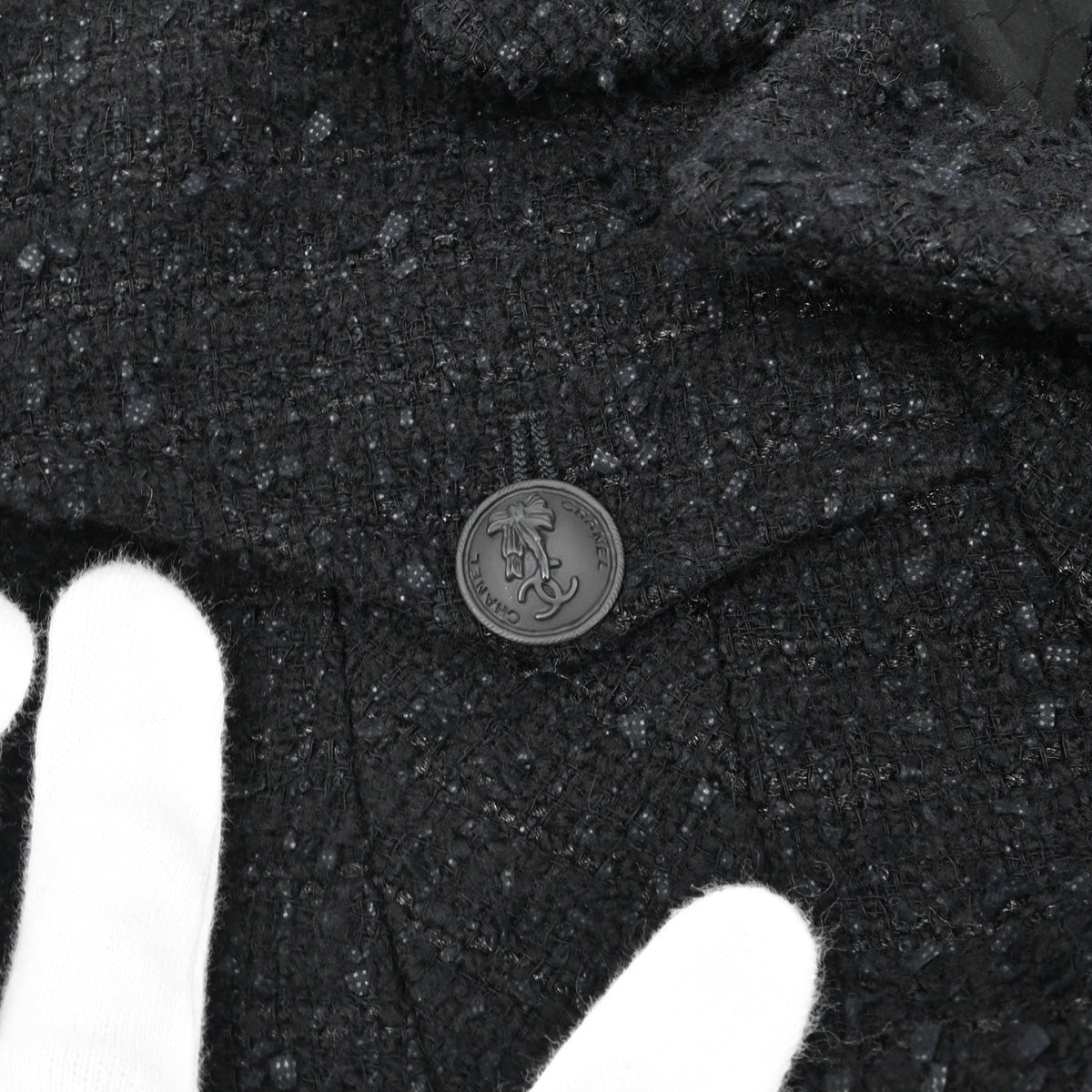 Chanel 2004 Tweed Jacket Black #34