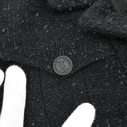 Chanel 2004 Tweed Jacket Black #34