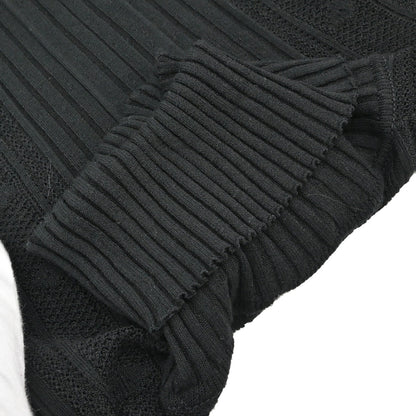 Chanel 2005 Long Sleeve Turtleneck Sweater Knit Top Black #34