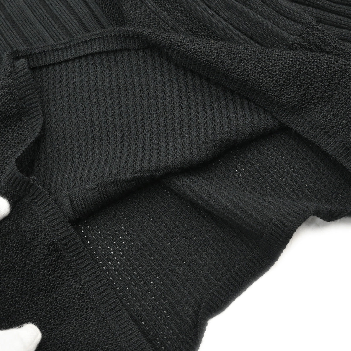 Chanel 2005 Long Sleeve Turtleneck Sweater Knit Top Black #34
