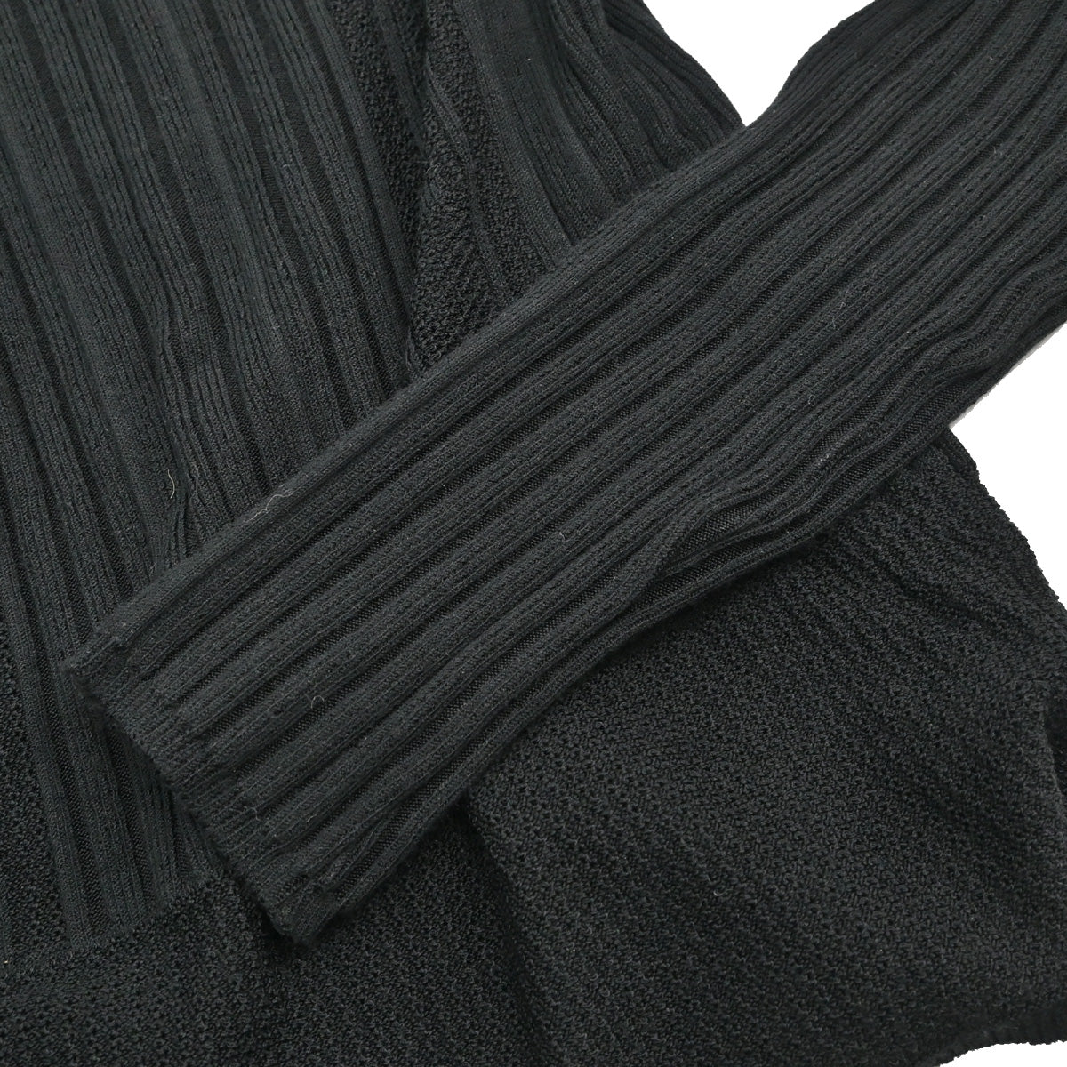 Chanel 2005 Long Sleeve Turtleneck Sweater Knit Top Black #34