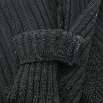 Chanel 2005 Long Sleeve Turtleneck Sweater Knit Top Black #34