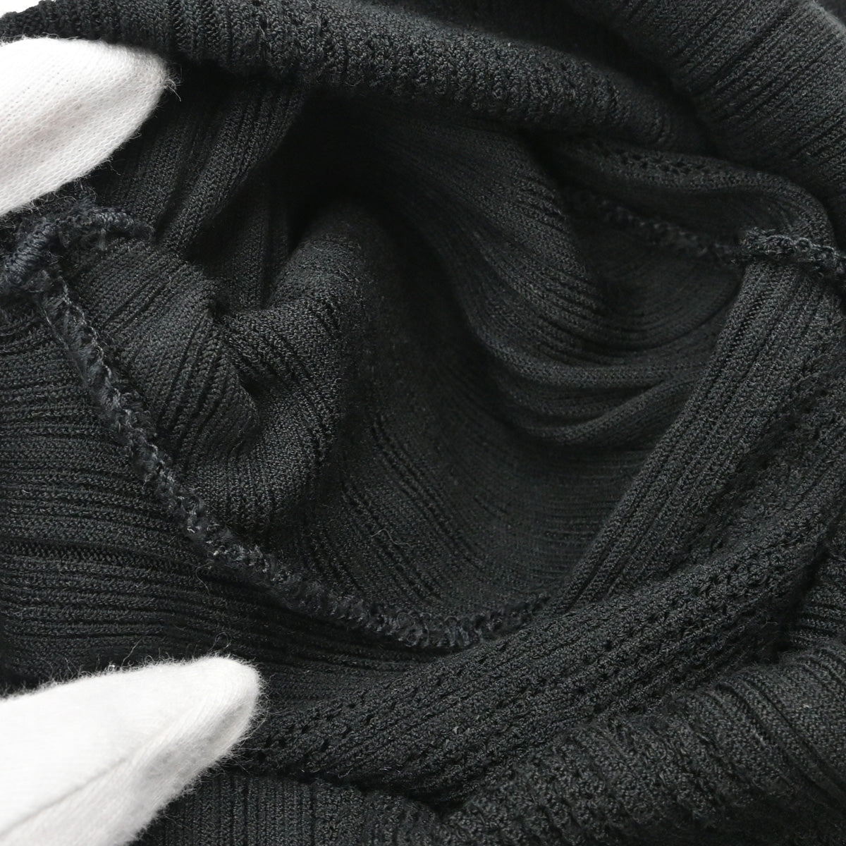 Chanel 2005 Long Sleeve Turtleneck Sweater Knit Top Black #34