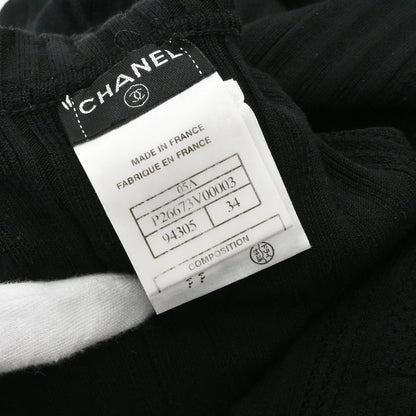 Chanel 2005 Long Sleeve Turtleneck Sweater Knit Top Black #34