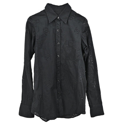 Chanel 2008 Blouse Shirt Black #34