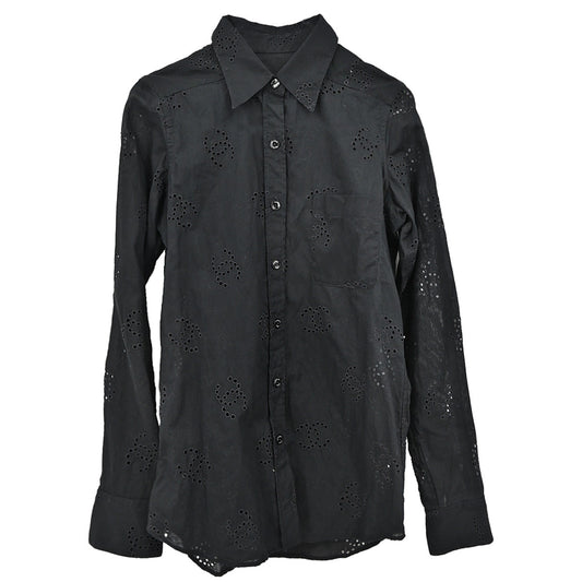 Chanel 2008 Blouse Shirt Black #34