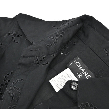 Chanel 2008 Blouse Shirt Black #34