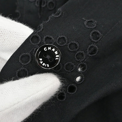 Chanel 2008 Blouse Shirt Black #34