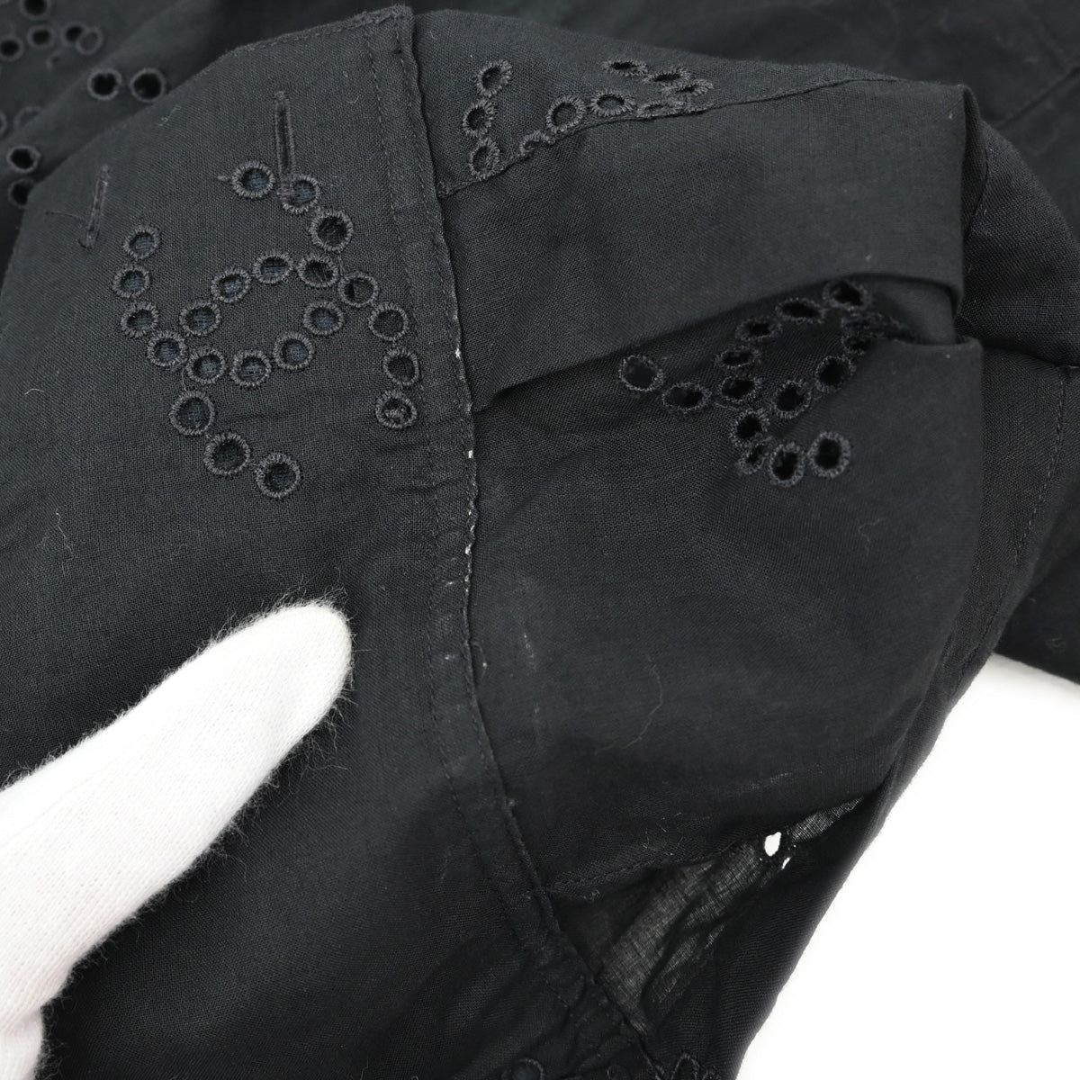 Chanel 2008 Blouse Shirt Black #34