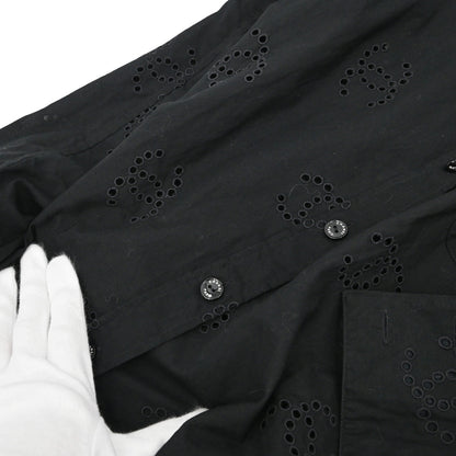 Chanel 2008 Blouse Shirt Black #34