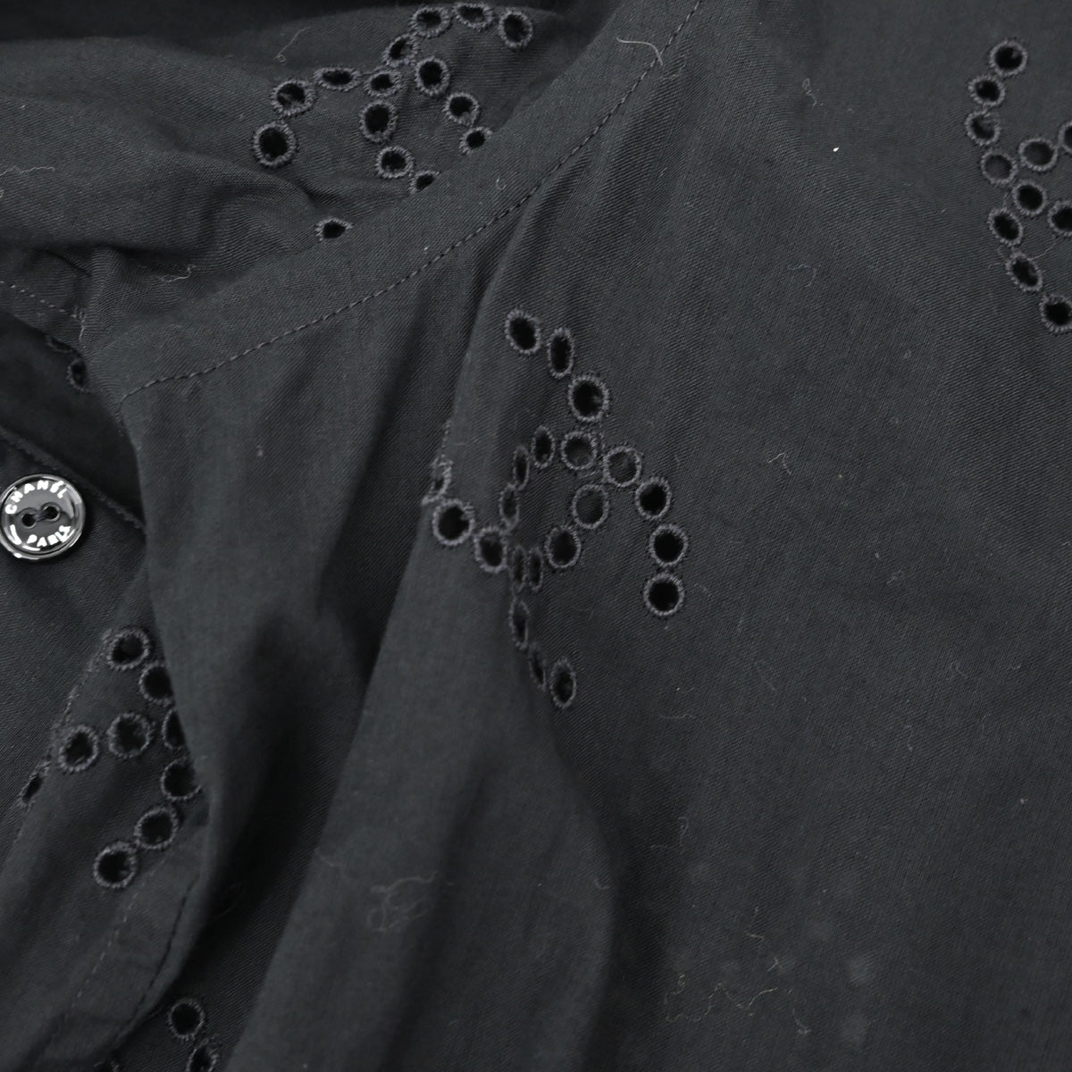 Chanel 2008 Blouse Shirt Black #34
