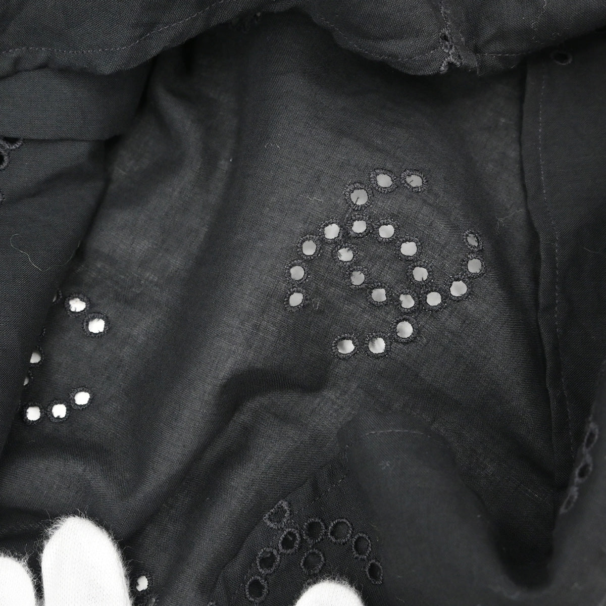 Chanel 2008 Blouse Shirt Black #34