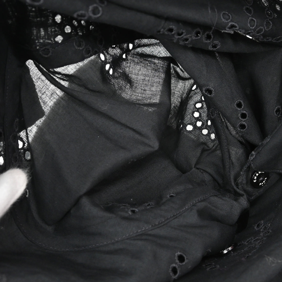 Chanel 2008 Blouse Shirt Black #34