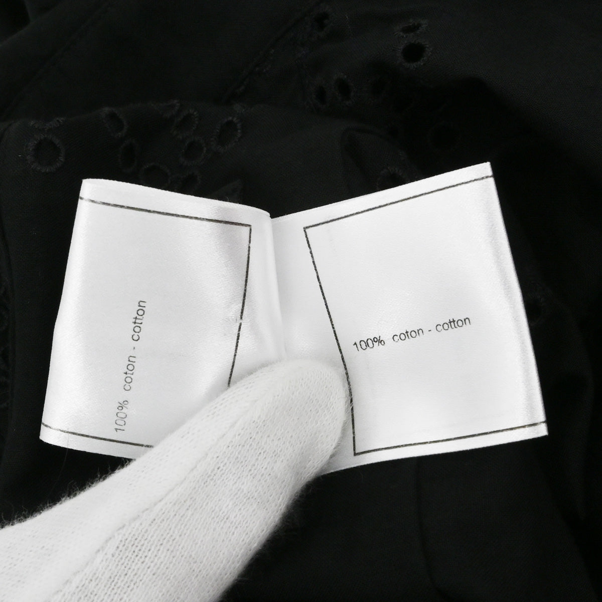 Chanel 2008 Blouse Shirt Black #34