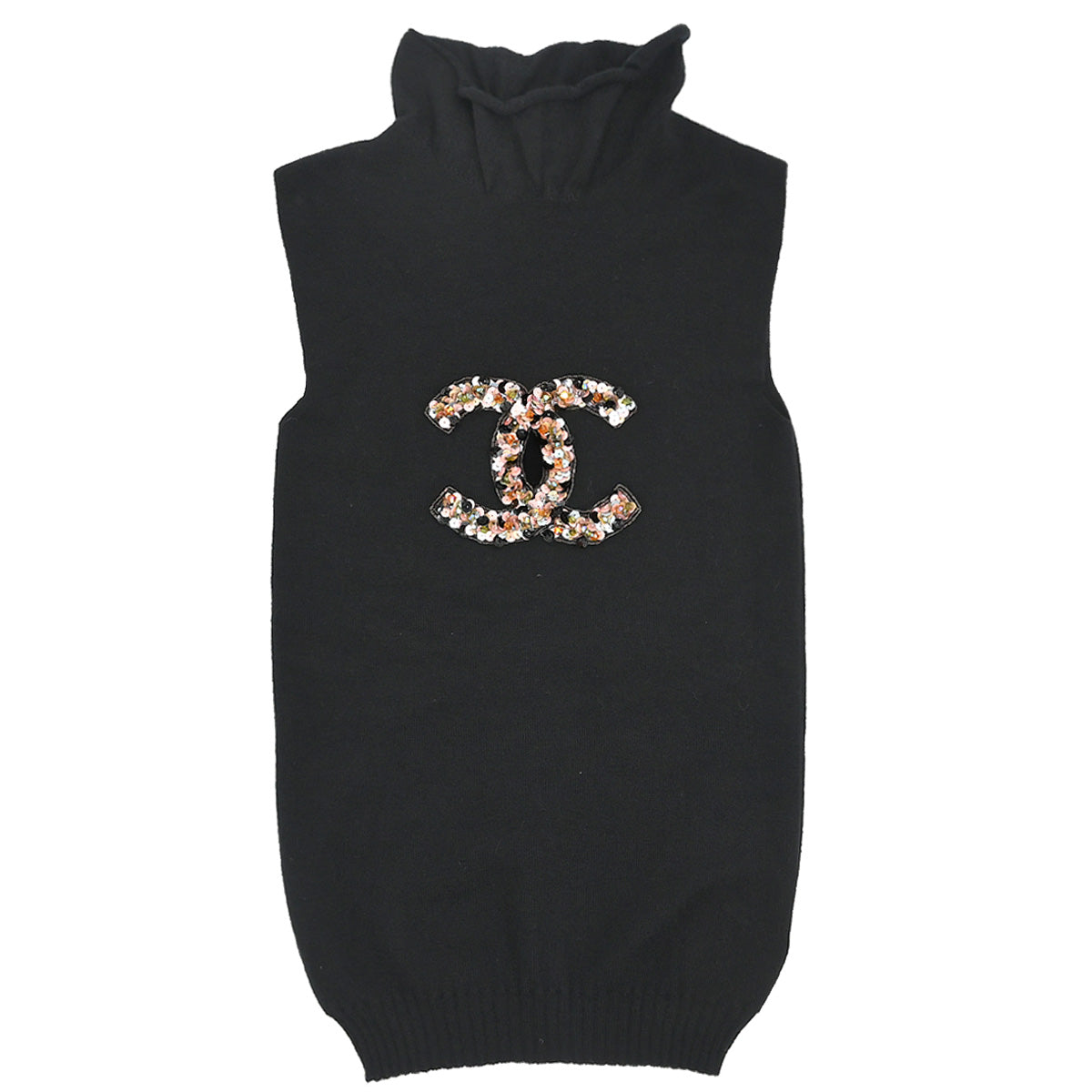 Chanel 2005 Sleeveless Top Black #34