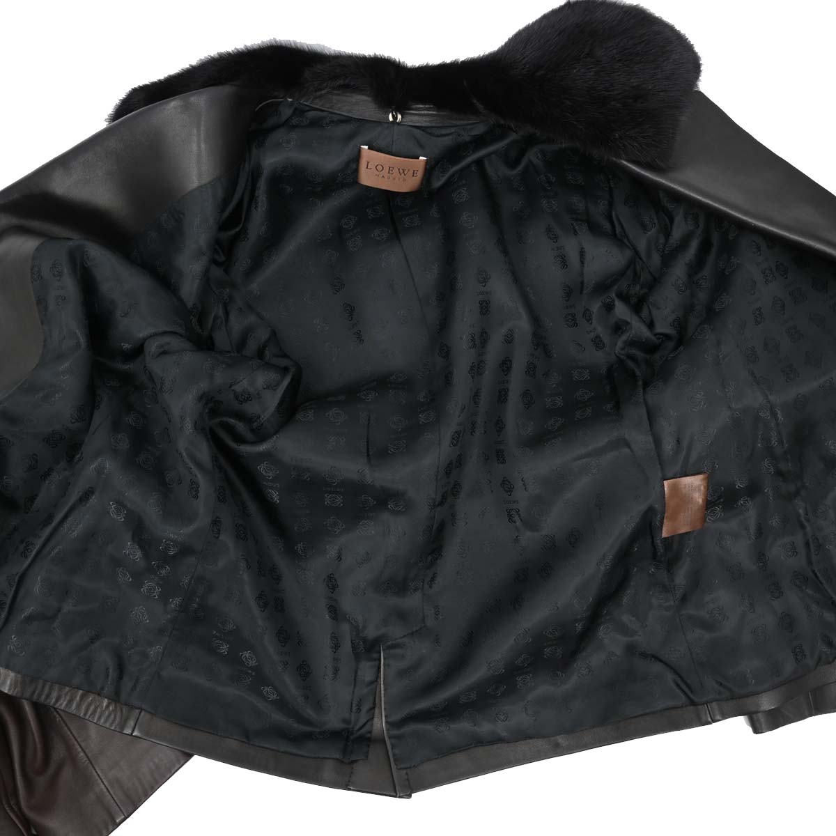 Loewe Leather Jacket Black #46