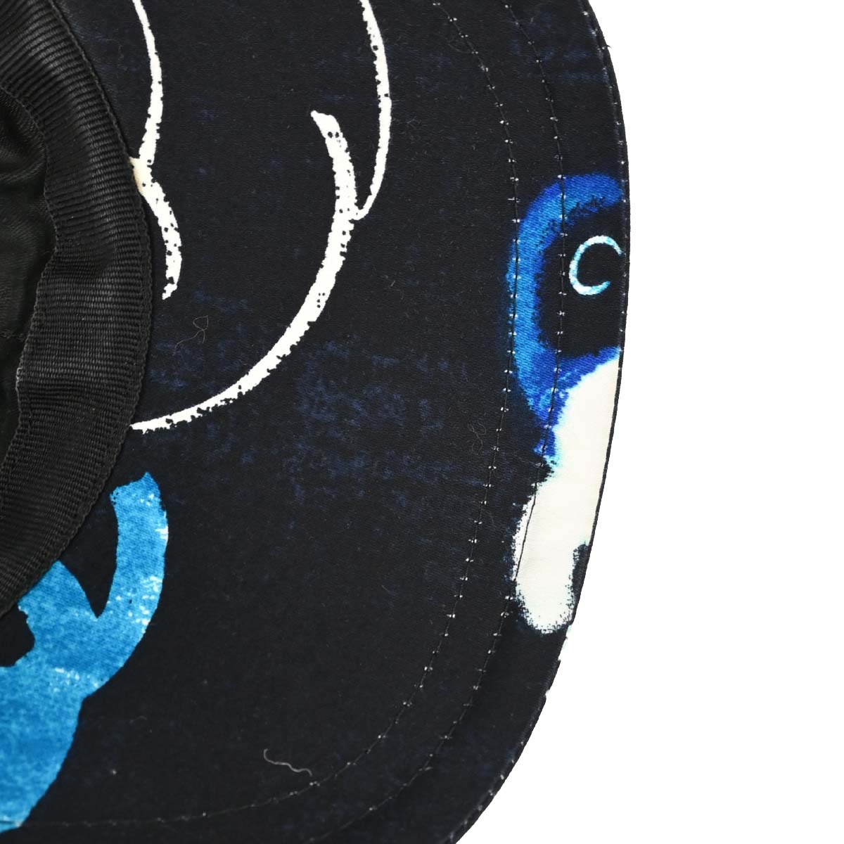 Chanel Print Black #M Cap Hat Small Good