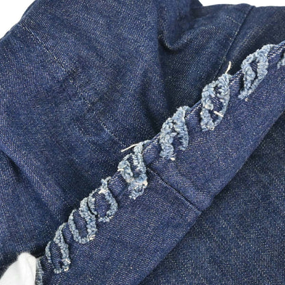 Chanel Navy Denim Hat #M Small Good