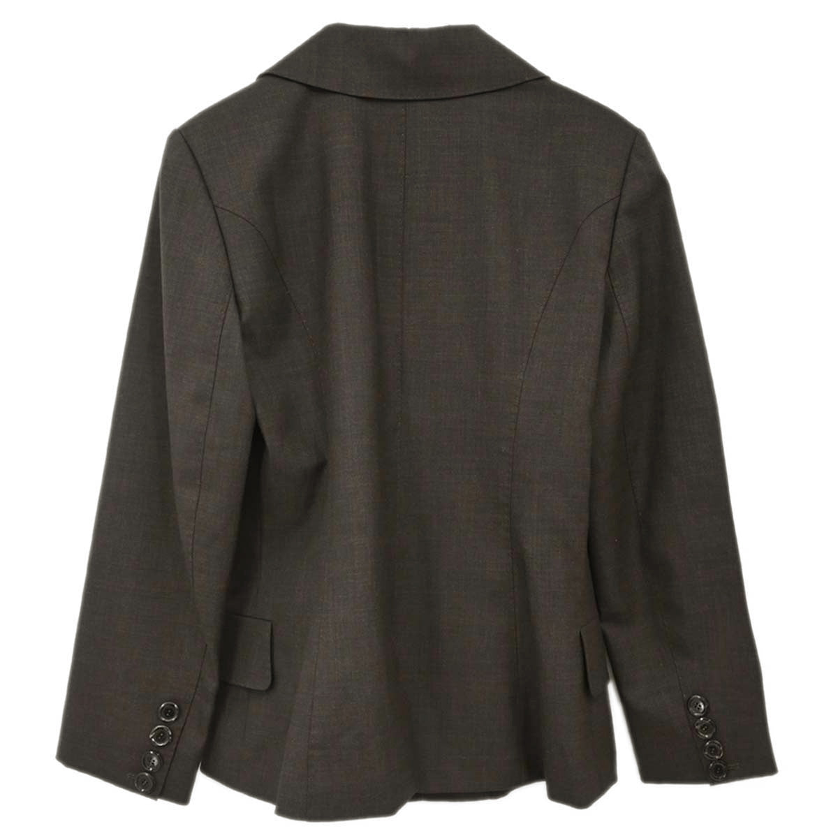 Louis Vuitton 2008 Single Breasted Jacket Dark Brown #34