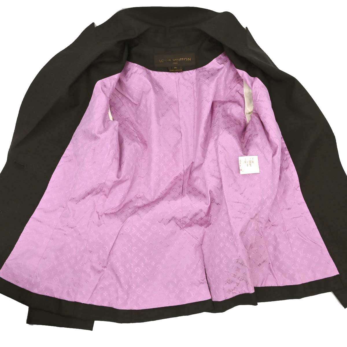 Louis Vuitton 2008 Single Breasted Jacket Dark Brown #34