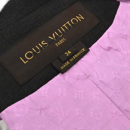 Louis Vuitton 2008 Single Breasted Jacket Dark Brown #34