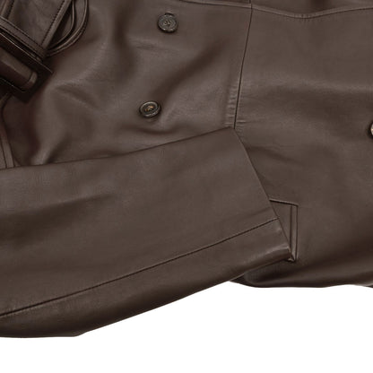 Loewe Leather Coat Brown #36
