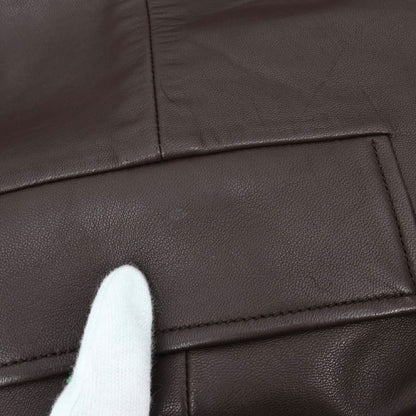 Loewe Leather Coat Brown #36