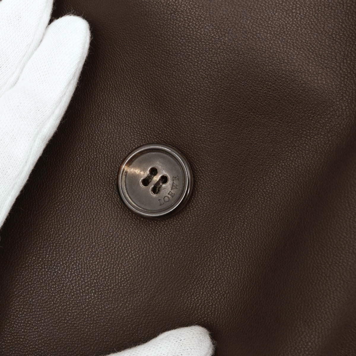 Loewe Leather Coat Brown #36