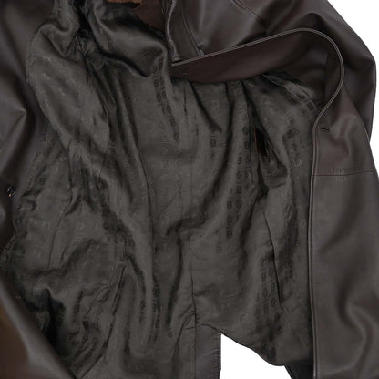 Loewe Leather Coat Brown #36