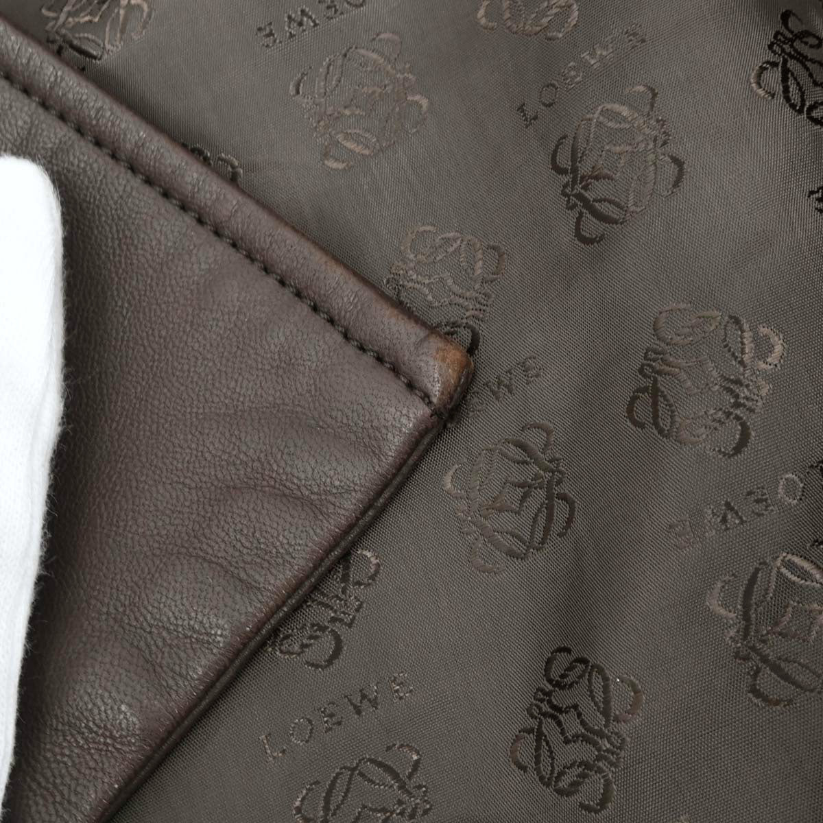 Loewe Leather Coat Brown #36